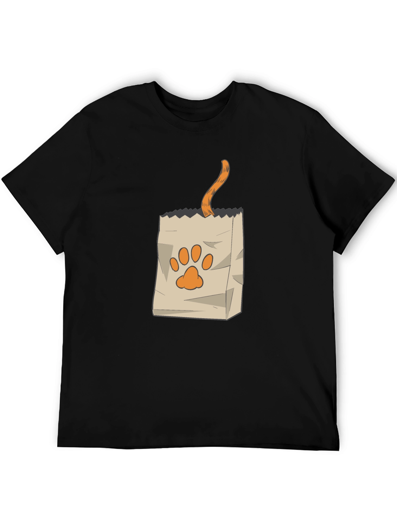 Cat in Bag Graphic Tee - Funny Pet Lover Shirt