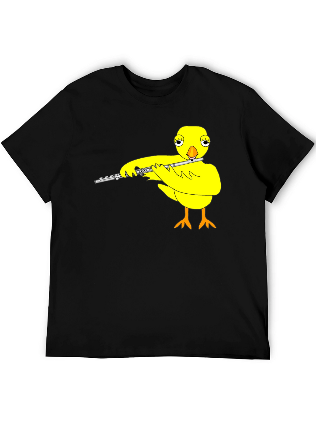 Musical Chick Graphic Tee - Black Cotton T-Shirt