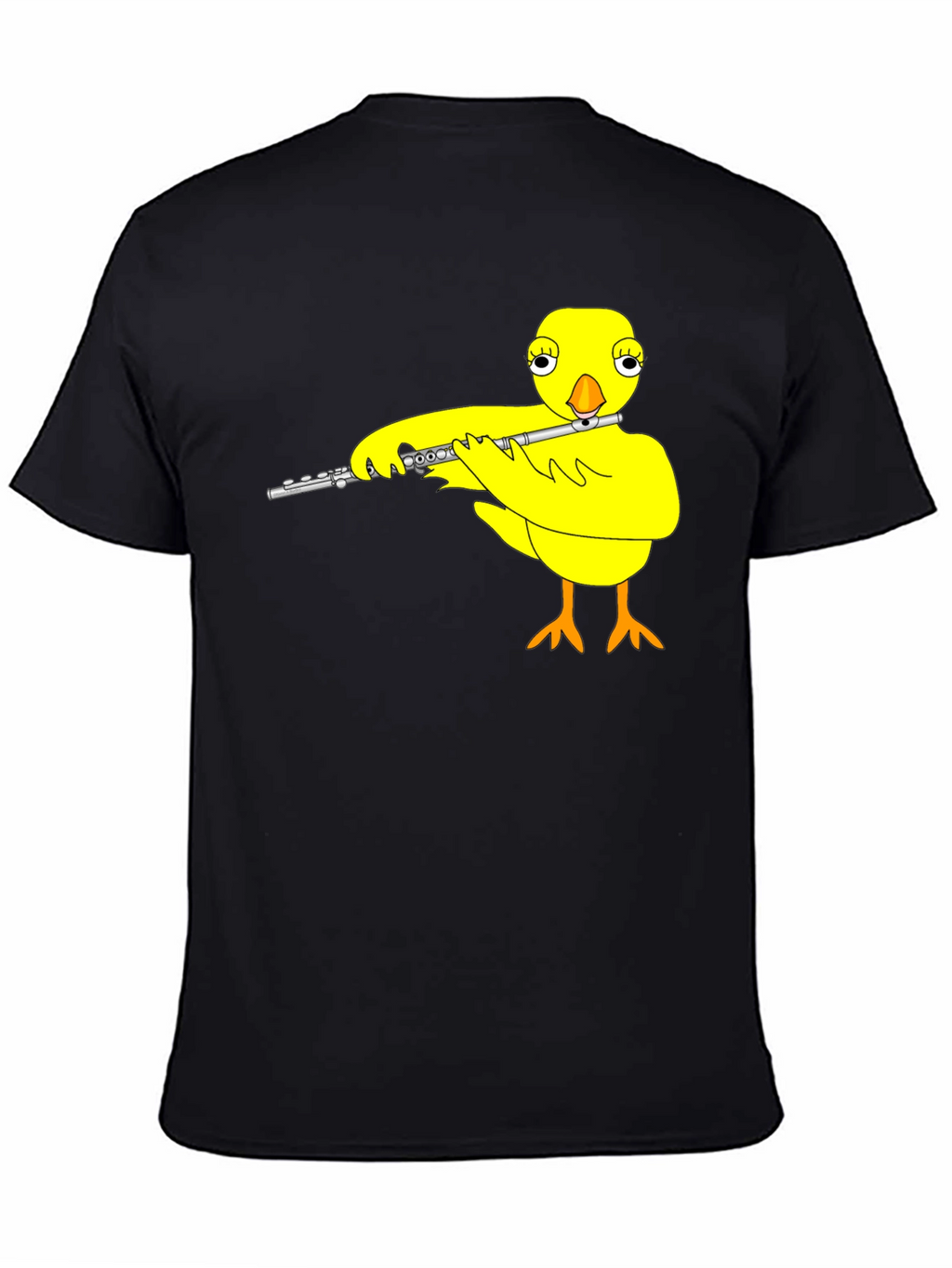 Musical Chick Graphic Tee - Black Cotton T-Shirt