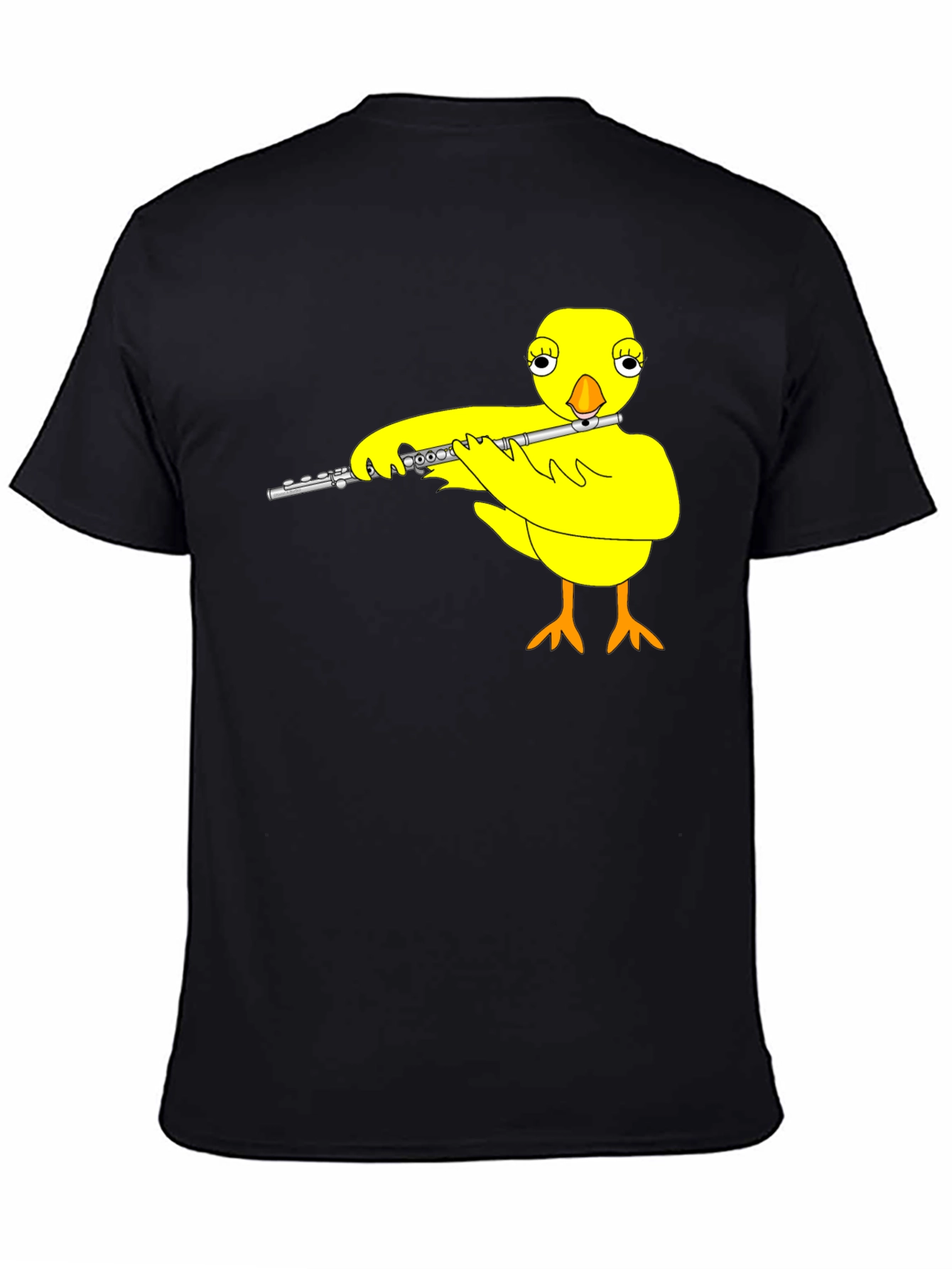 Musical Chick Graphic Tee - Black Cotton T-Shirt