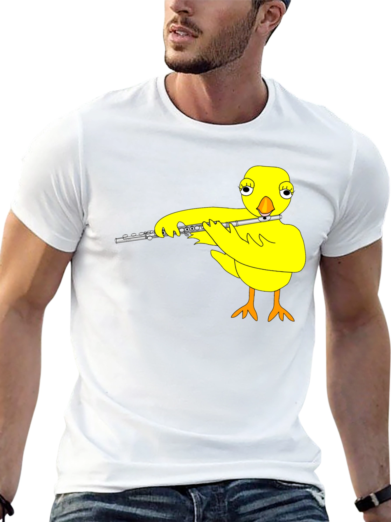 Musical Chick Graphic Tee - Black Cotton T-Shirt