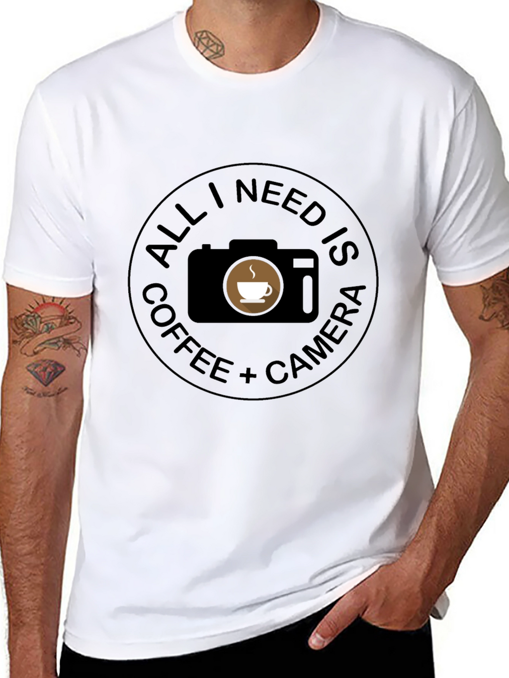 Coffee & Camera T-Shirt - Photographers Essential