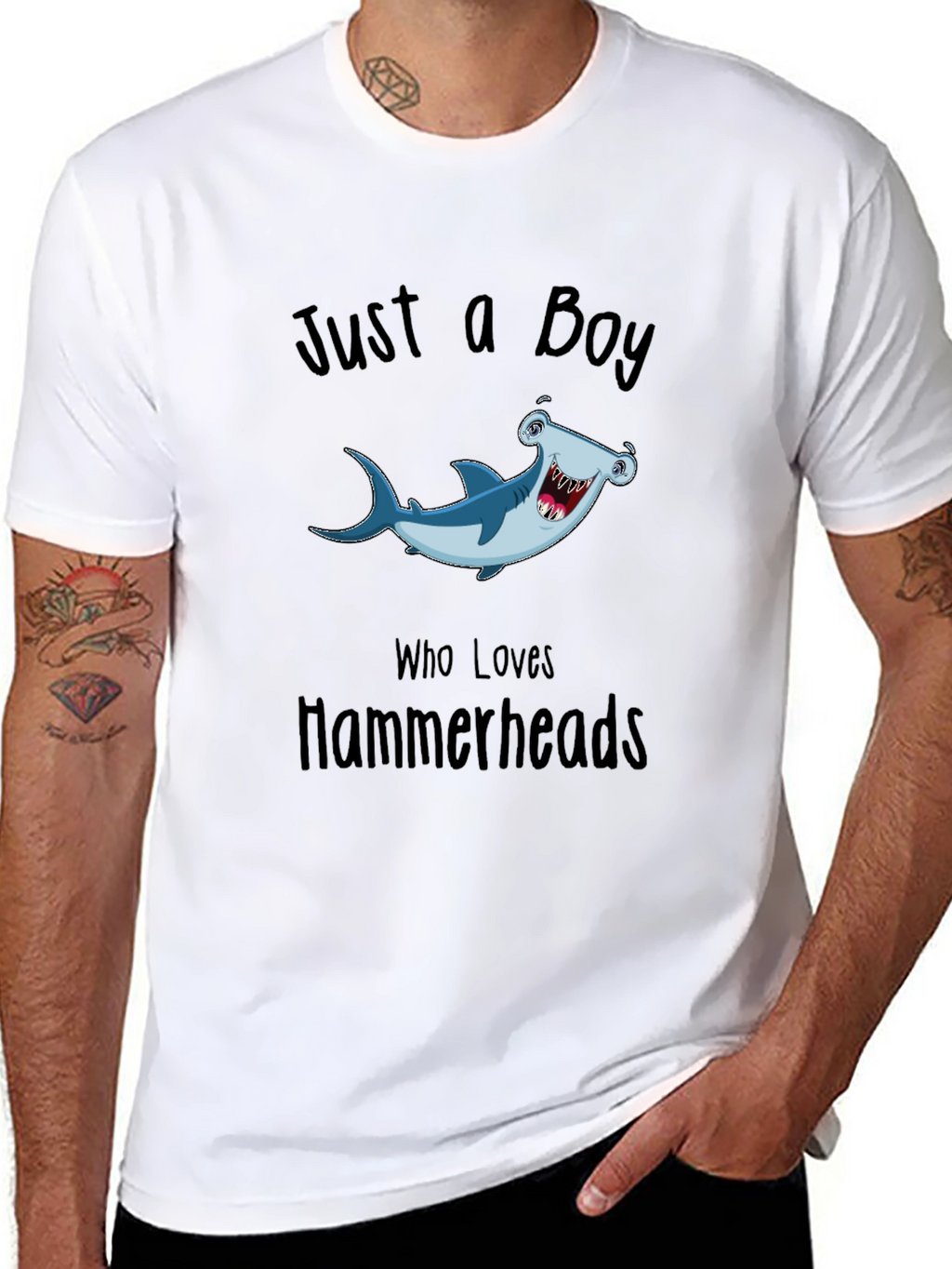 Just a Boy Who Loves Hammerheads T-Shirt