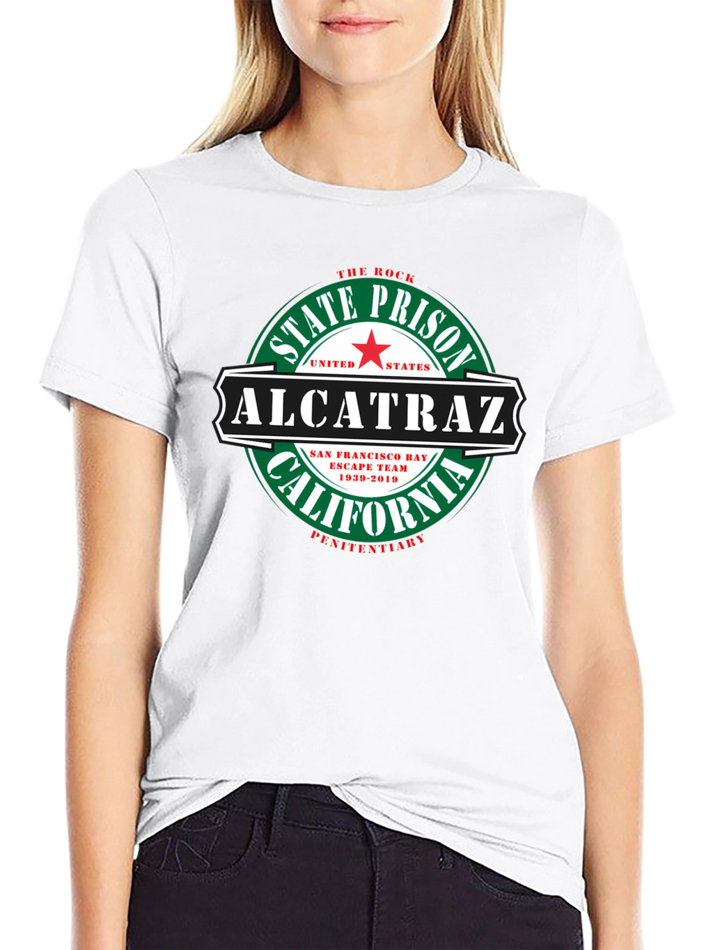 Alcatraz State Prison Graphic Tee - Black Cotton T-Shirt