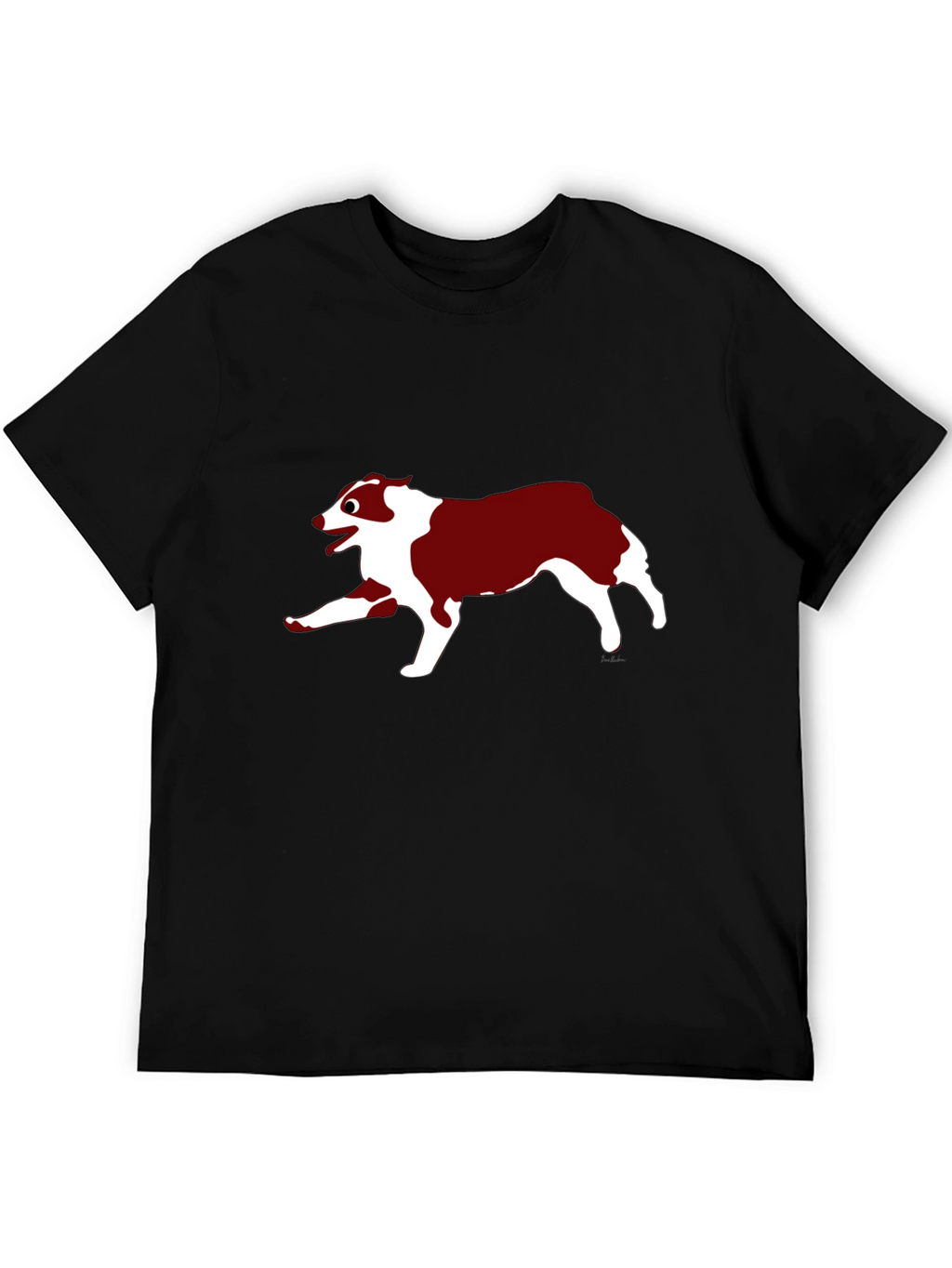 Dog Graphic Black T-Shirt