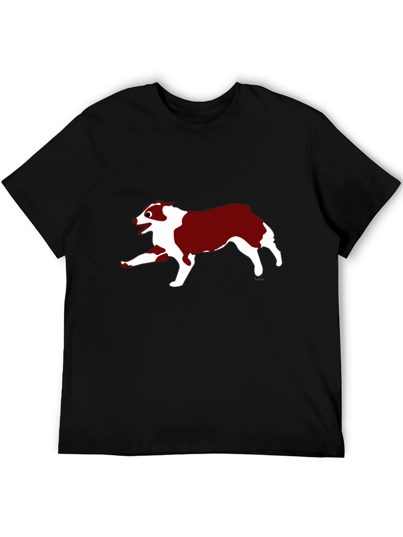 Dog Graphic Black T-Shirt