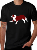 Dog Graphic Black T-Shirt