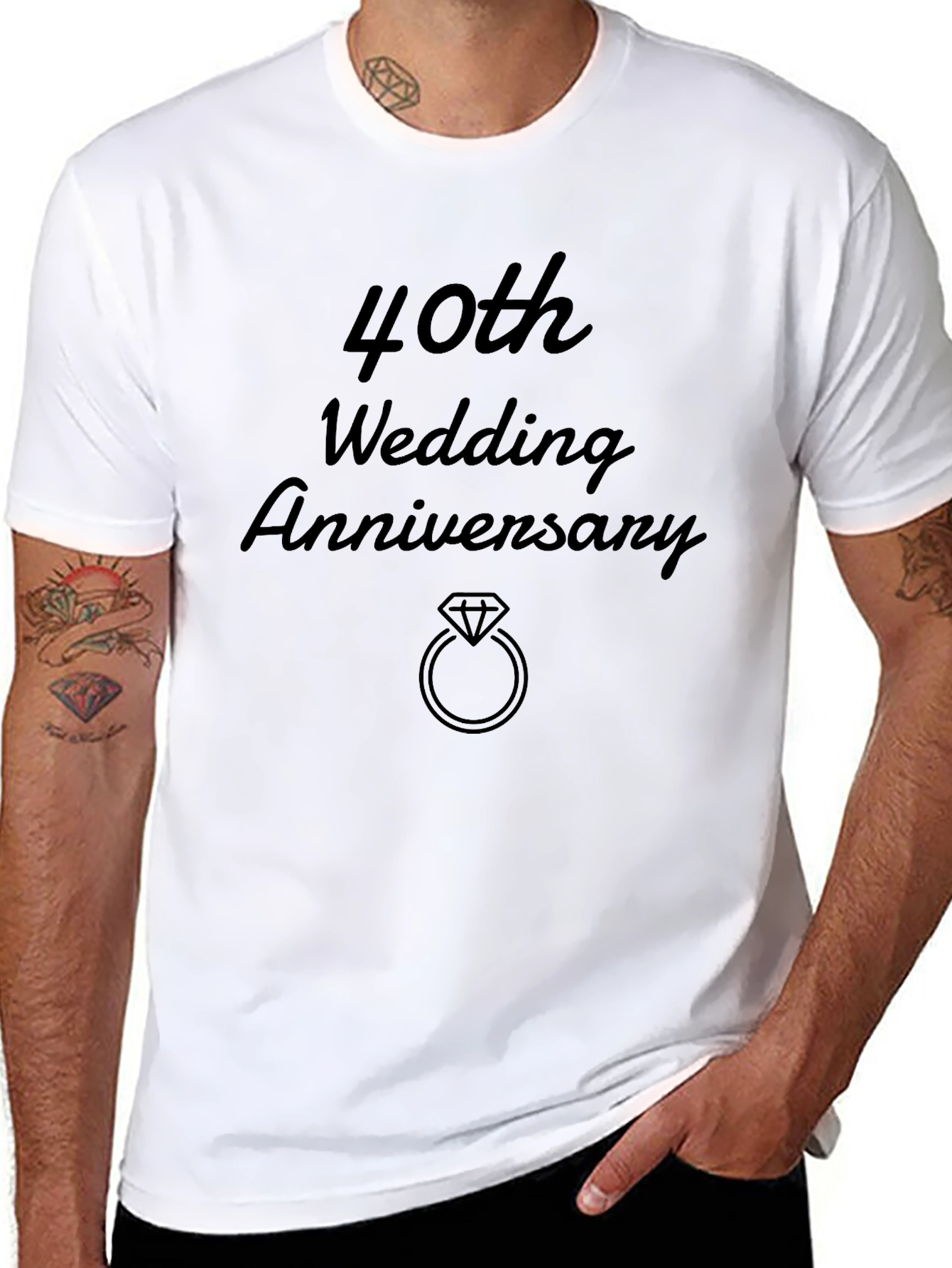 40th Wedding Anniversary Graphic Tee