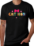 Cat Mom T-Shirt - Cute Cat Lover Tee