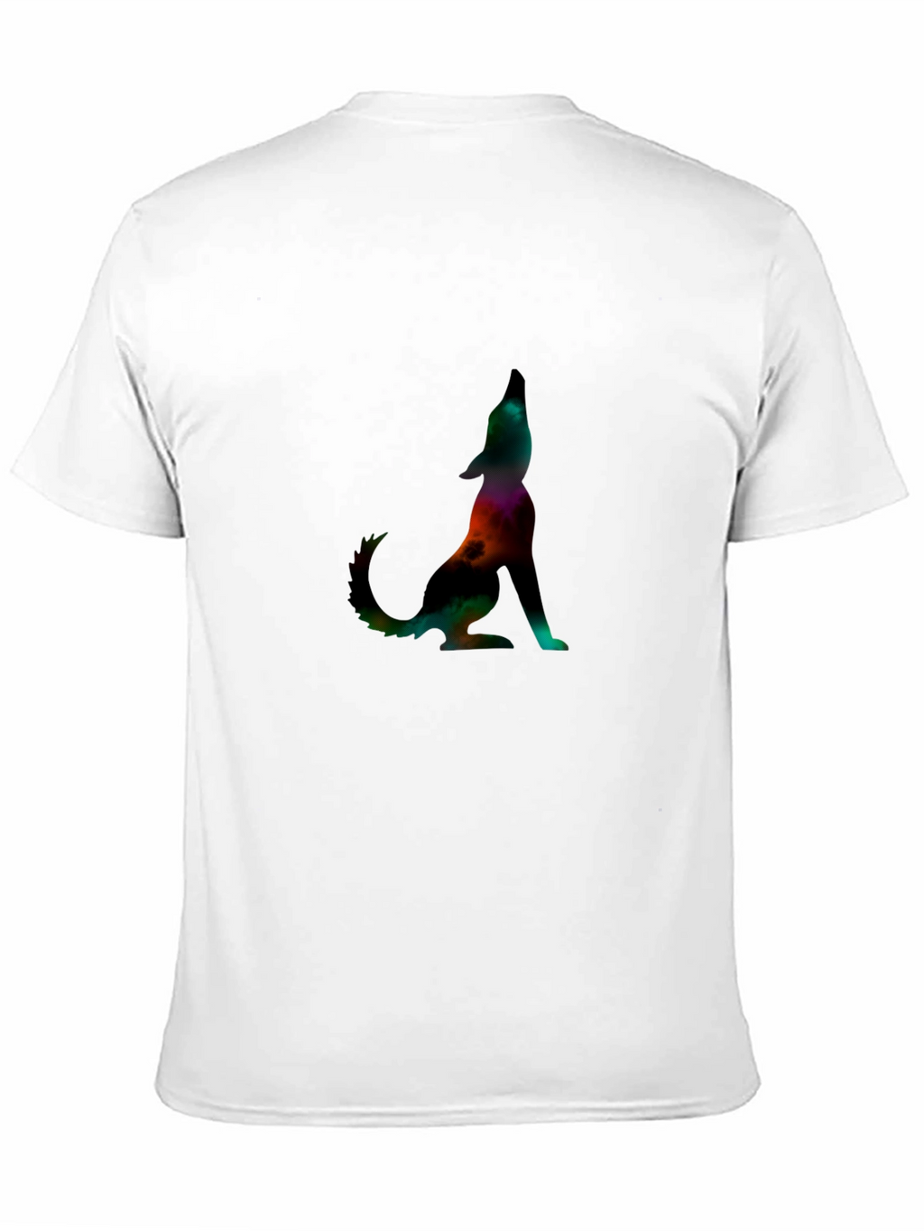 Galaxy Wolf Graphic Tee - Stylish Mens Black T-Shirt