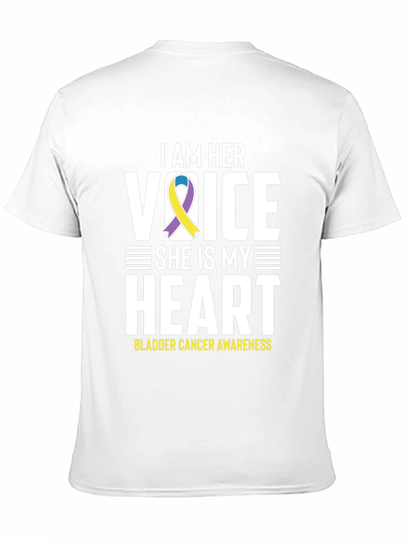 Bladder Cancer Awareness T-Shirt - I Am Her Voice