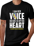 Bladder Cancer Awareness T-Shirt - I Am Her Voice