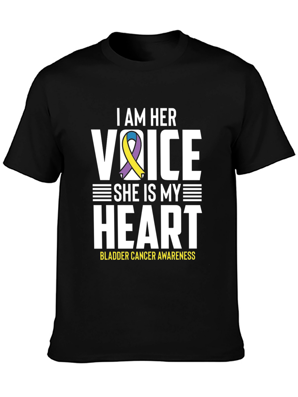 Bladder Cancer Awareness T-Shirt - I Am Her Voice
