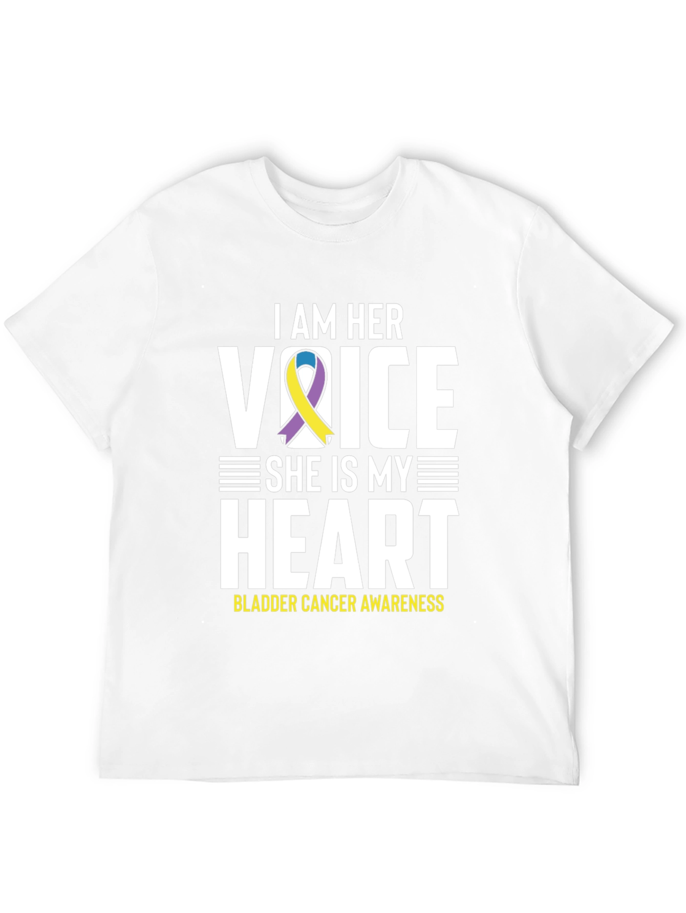 Bladder Cancer Awareness T-Shirt - I Am Her Voice