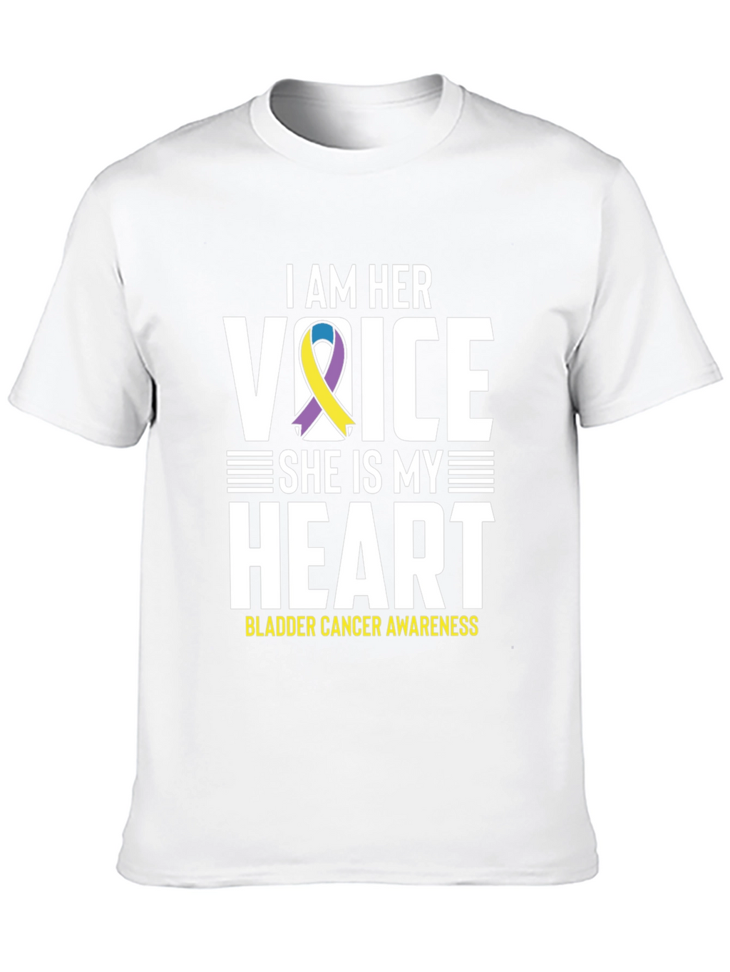 Bladder Cancer Awareness T-Shirt - I Am Her Voice