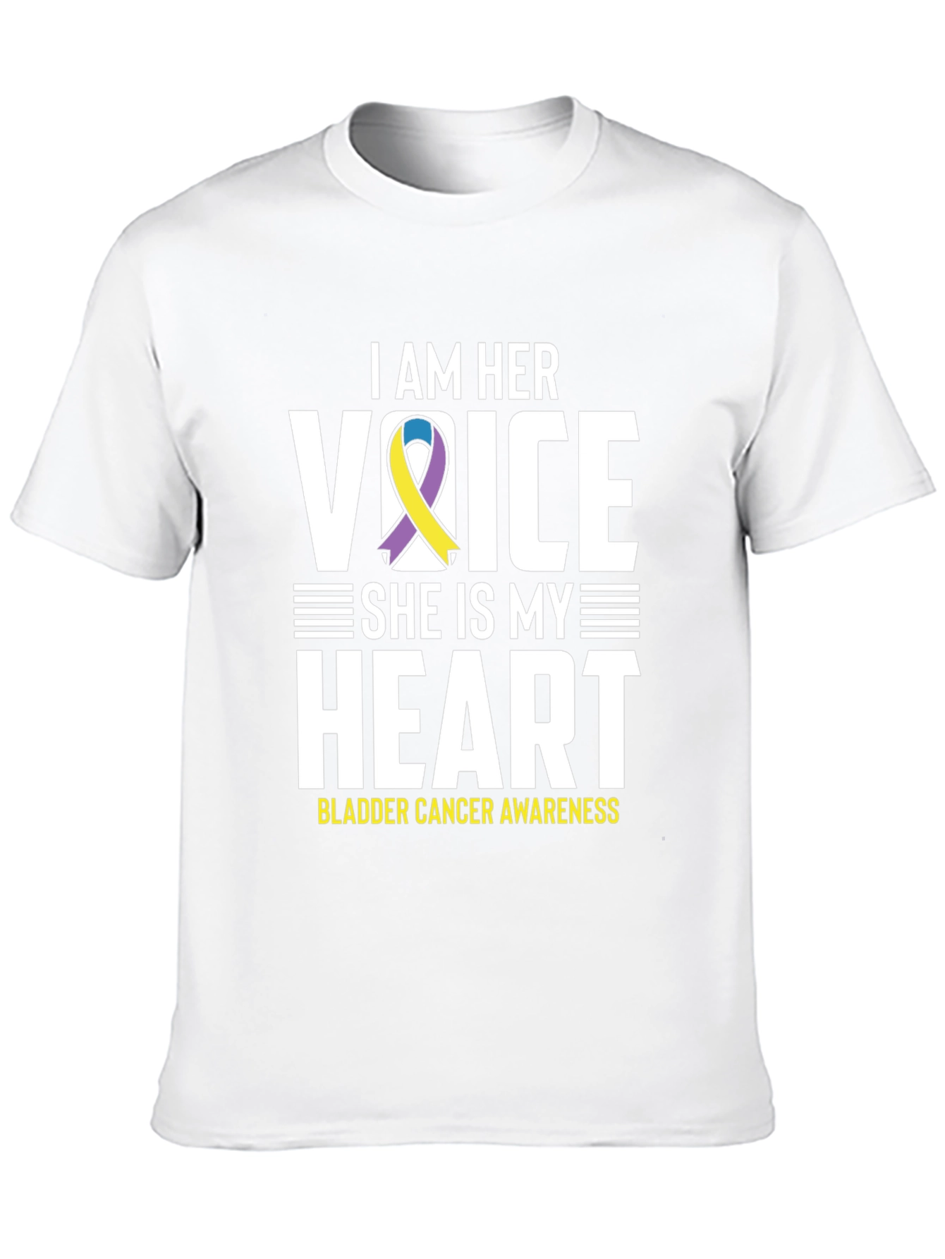 Bladder Cancer Awareness T-Shirt - I Am Her Voice