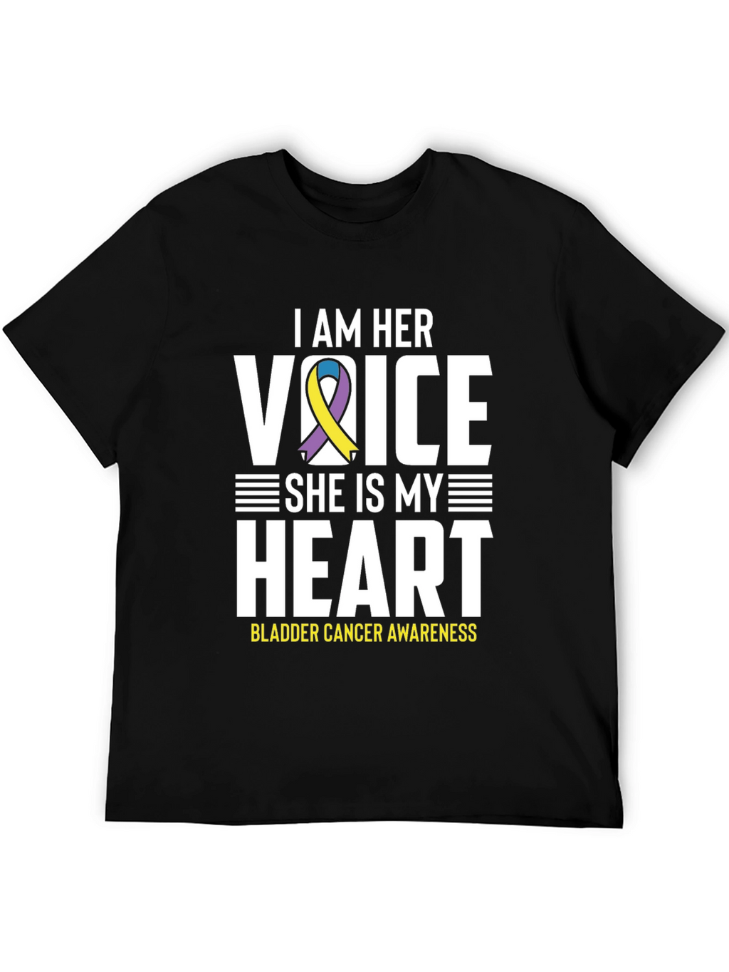 Bladder Cancer Awareness T-Shirt - I Am Her Voice