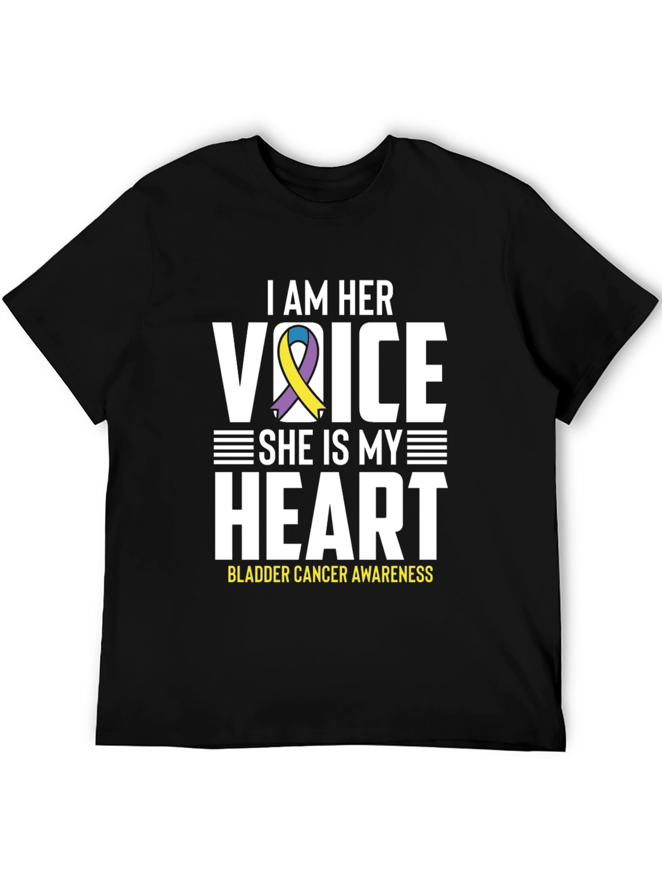Bladder Cancer Awareness T-Shirt - I Am Her Voice