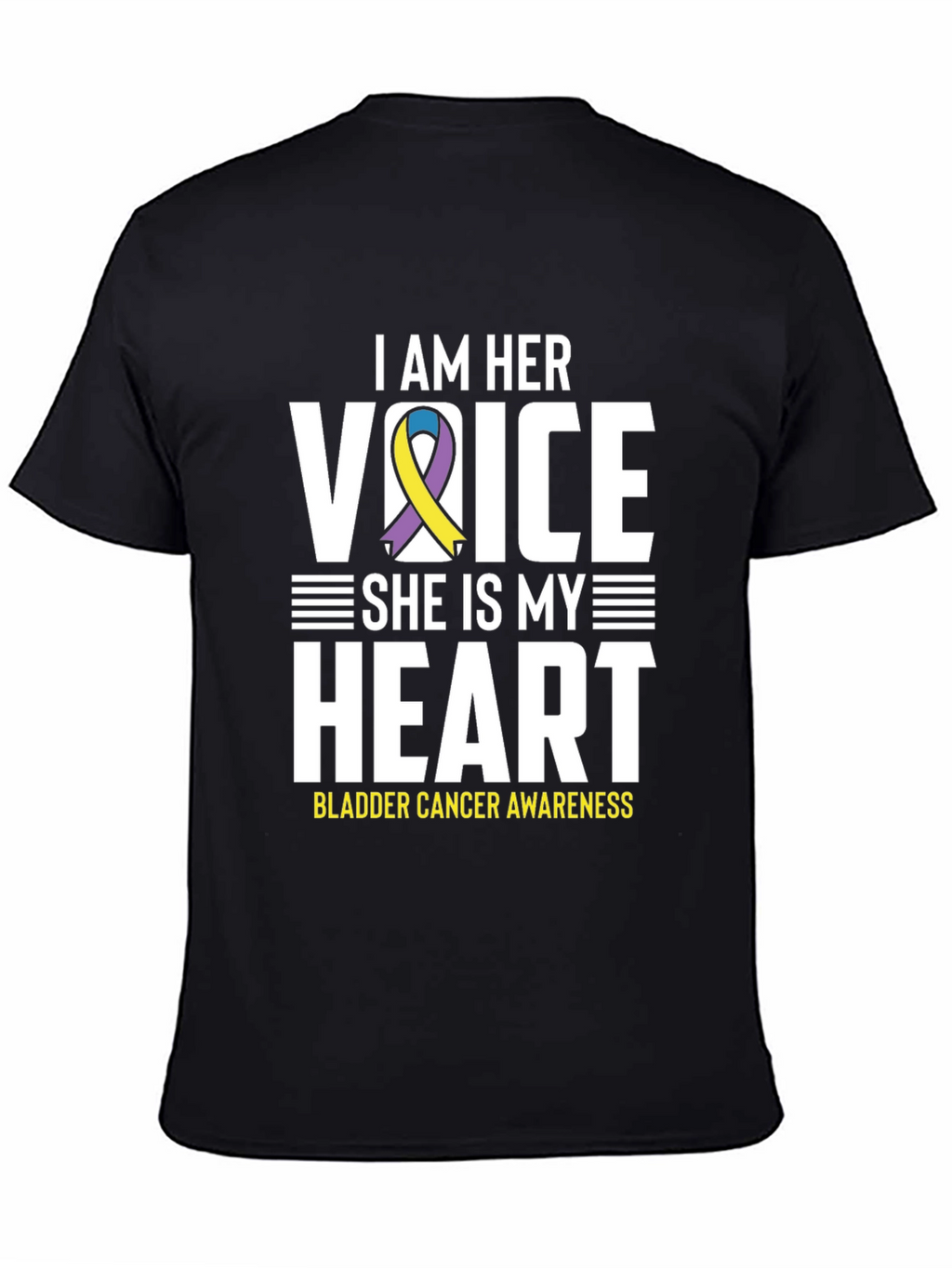 Bladder Cancer Awareness T-Shirt - I Am Her Voice