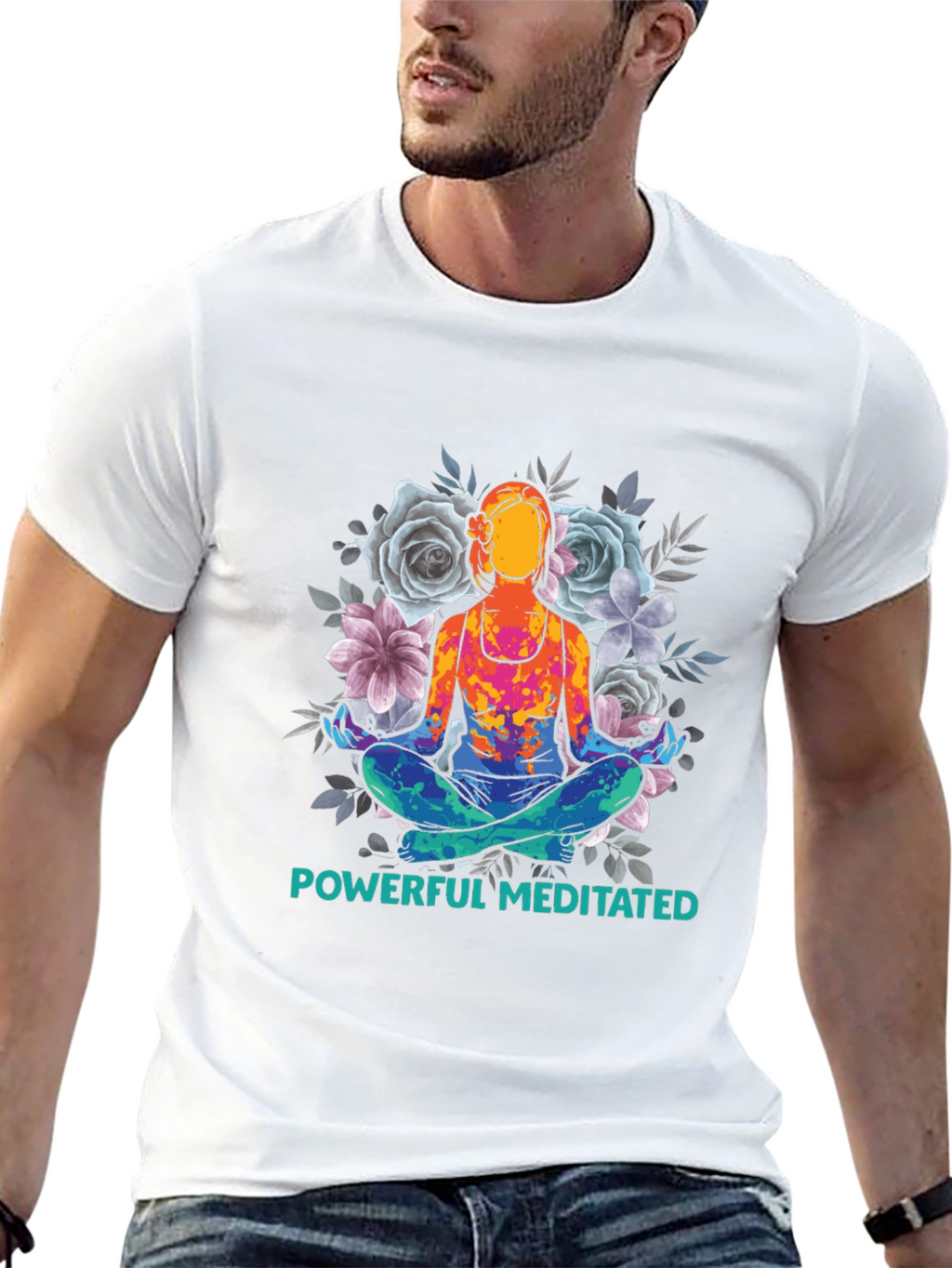 Powerful Meditated Yoga T-Shirt - Black