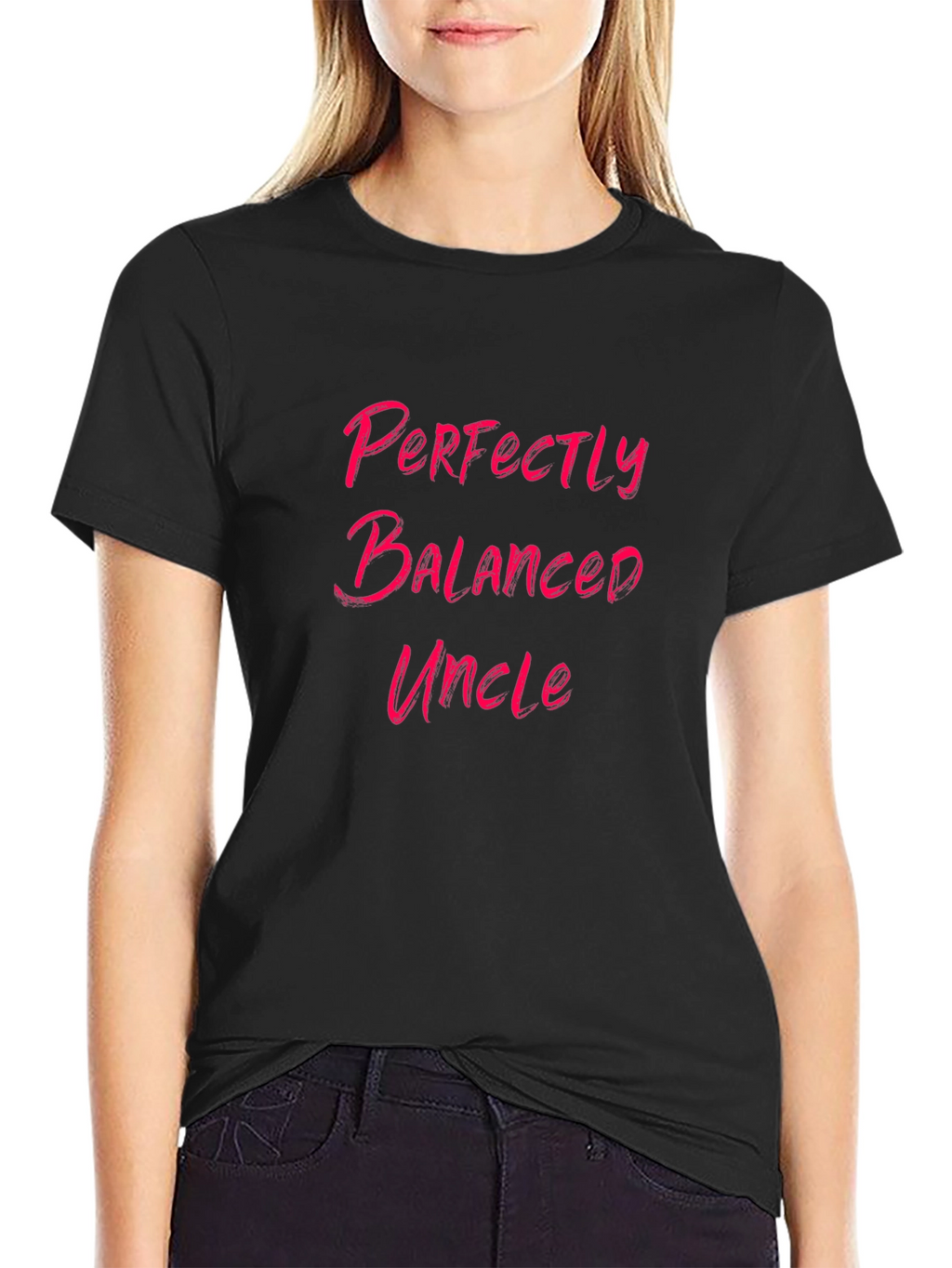 Perfectly Balanced Uncle Graphic Tee - Black