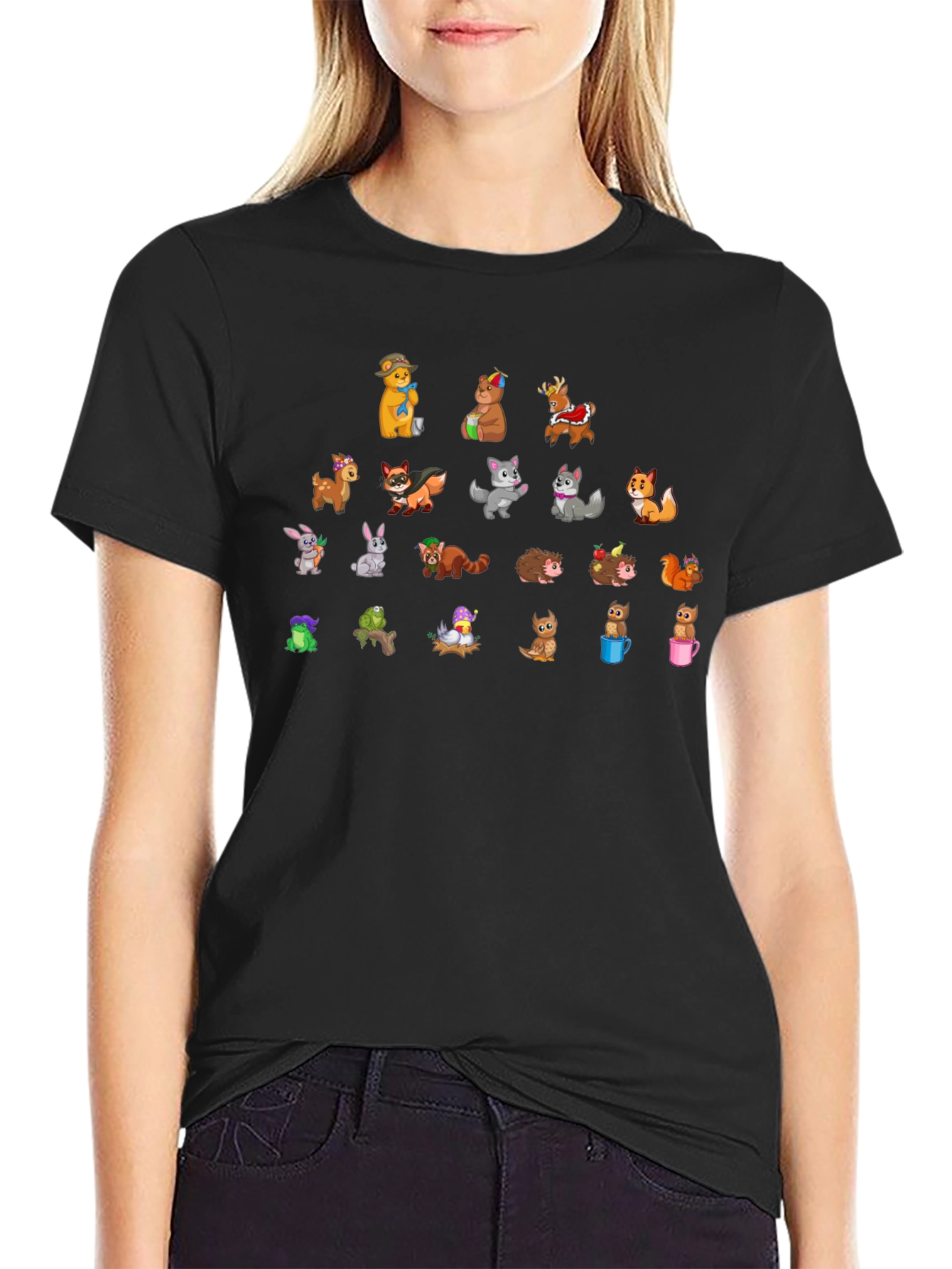 Cartoon Forest Animal T-Shirt