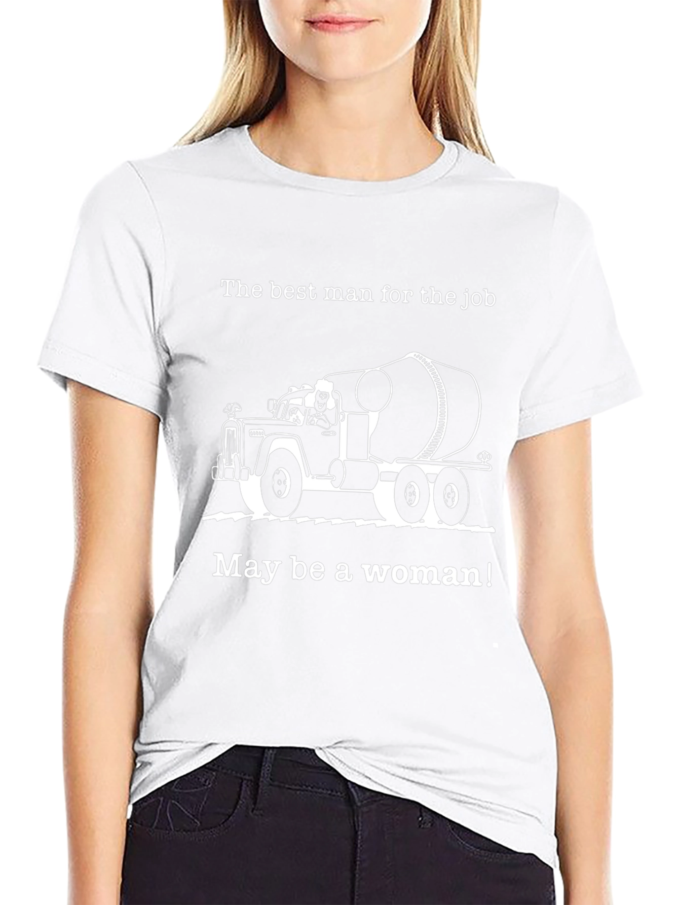 Empowering Cement Mixer Truck Womans T-Shirt