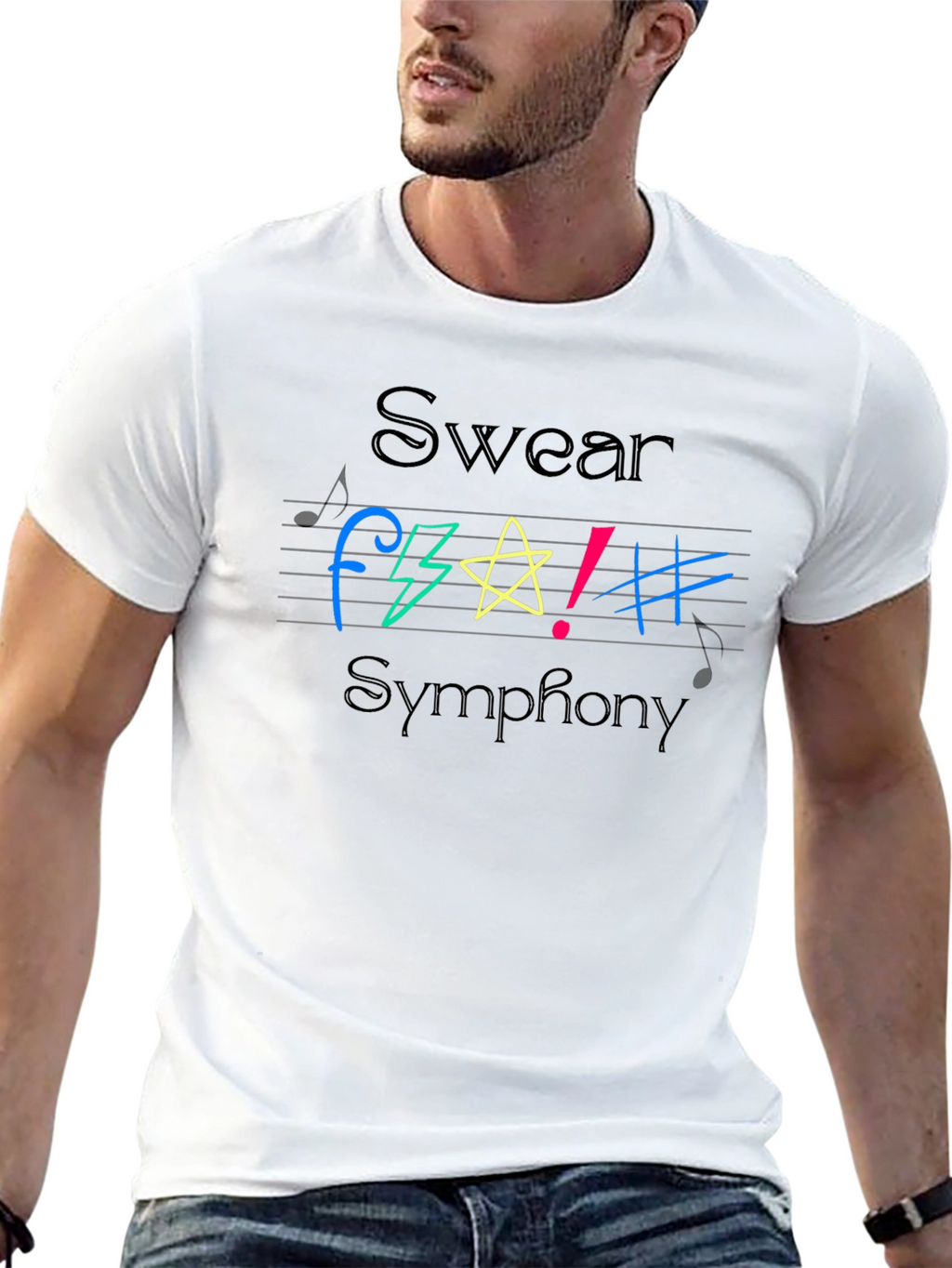 Swear Symphony Graphic T-Shirt