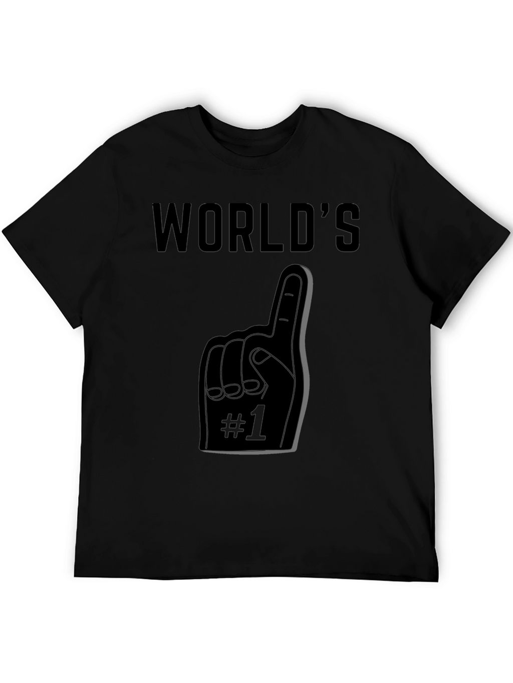 Worlds #1 Fan T-Shirt - Black Graphic Tee