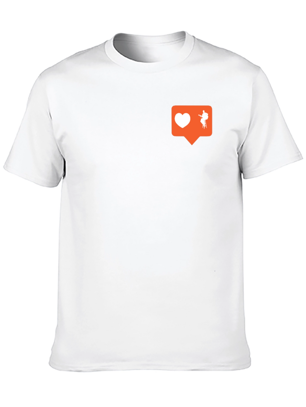 Stylish Black Graphic Tee - Love & Music