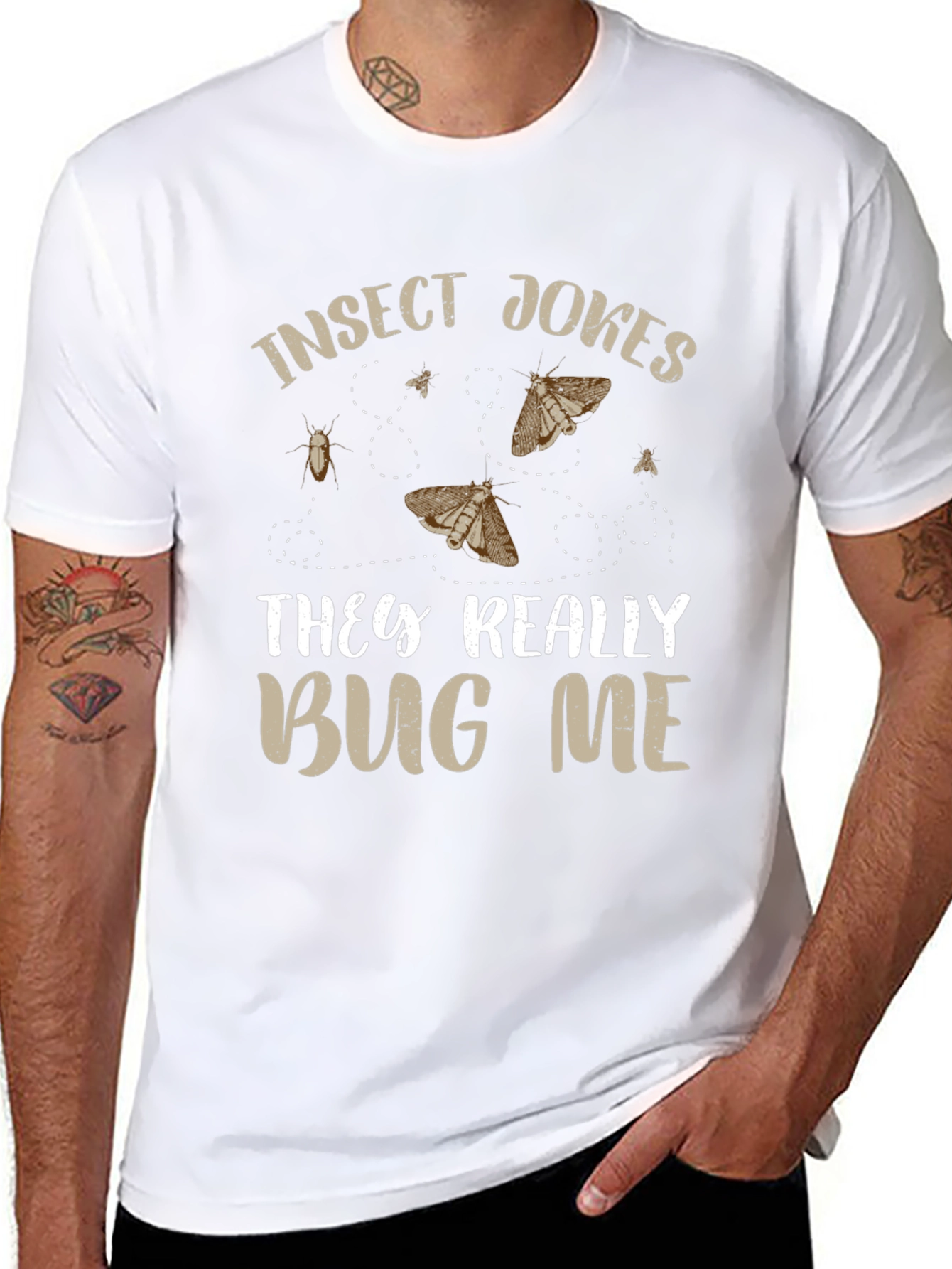 Insect Jokes T-Shirt - They Really Bug Me!