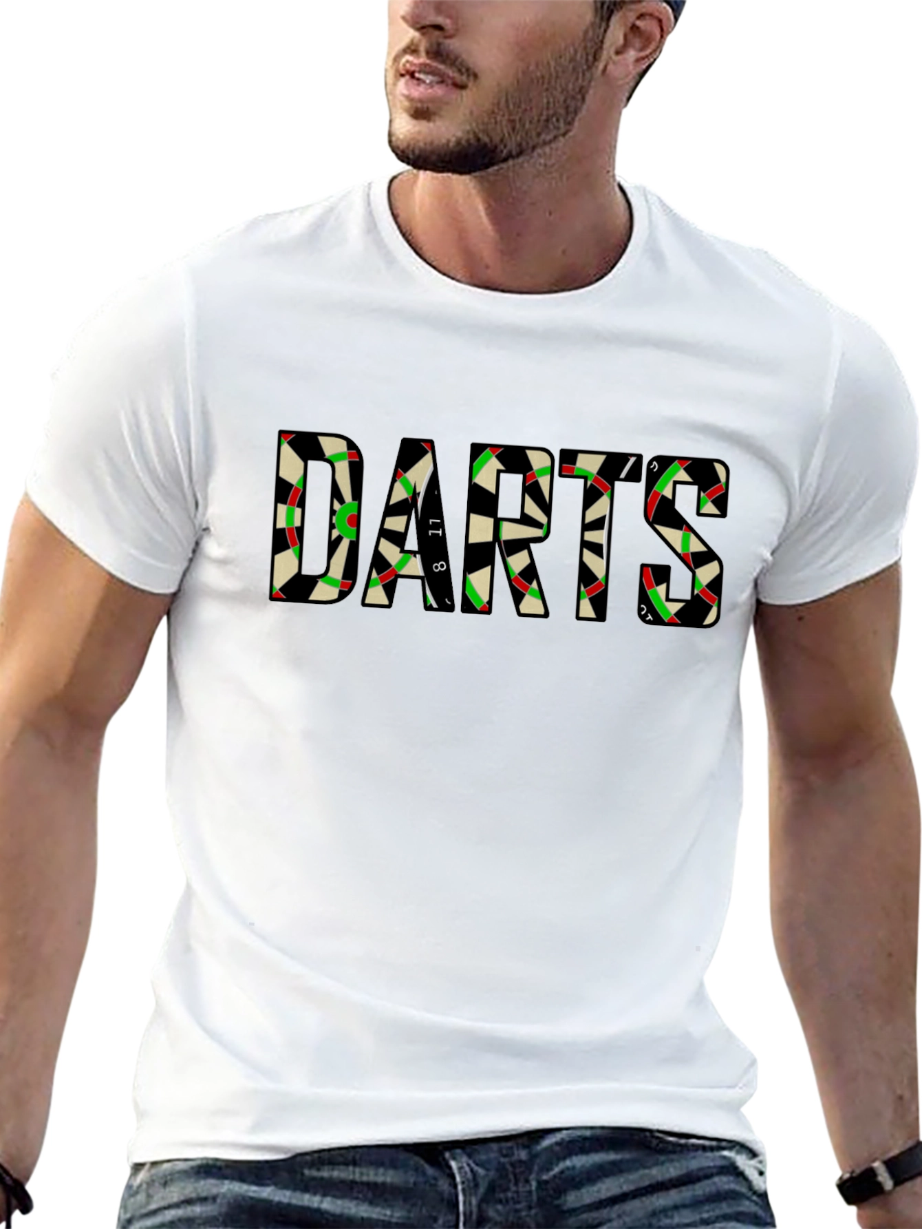 Darts Graphic Tee - Unique Dartboard Design