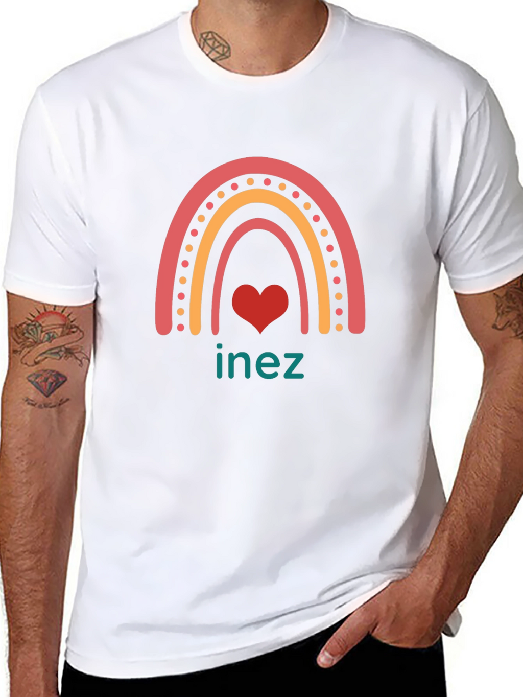 Rainbow Inez Heart T-Shirt