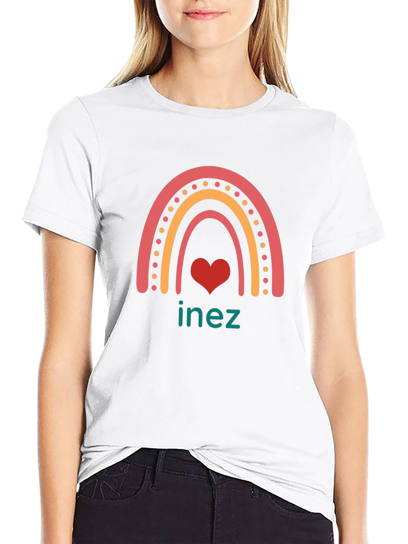 Rainbow Inez Heart T-Shirt