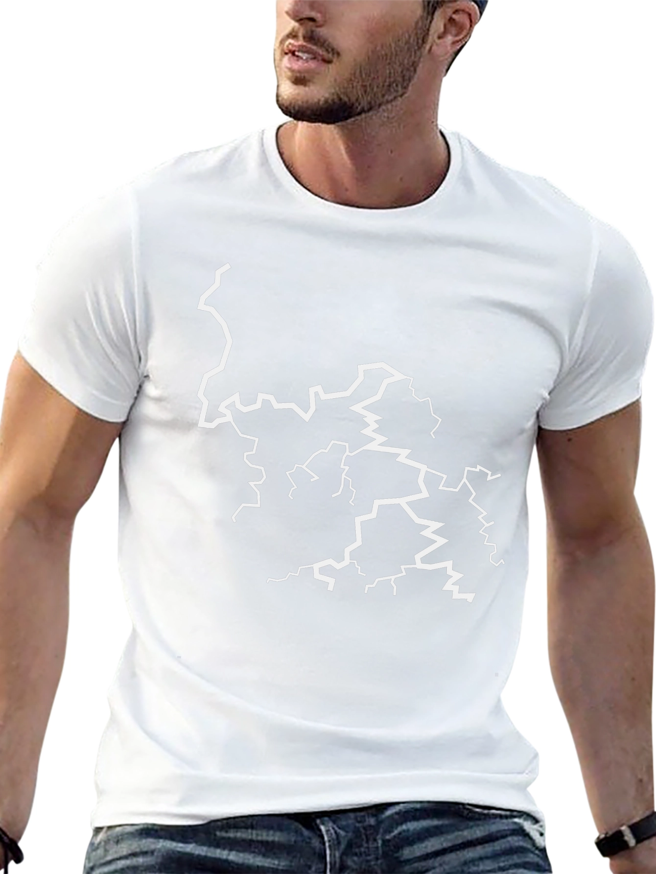 Lightning Bolt Graphic Black T-Shirt