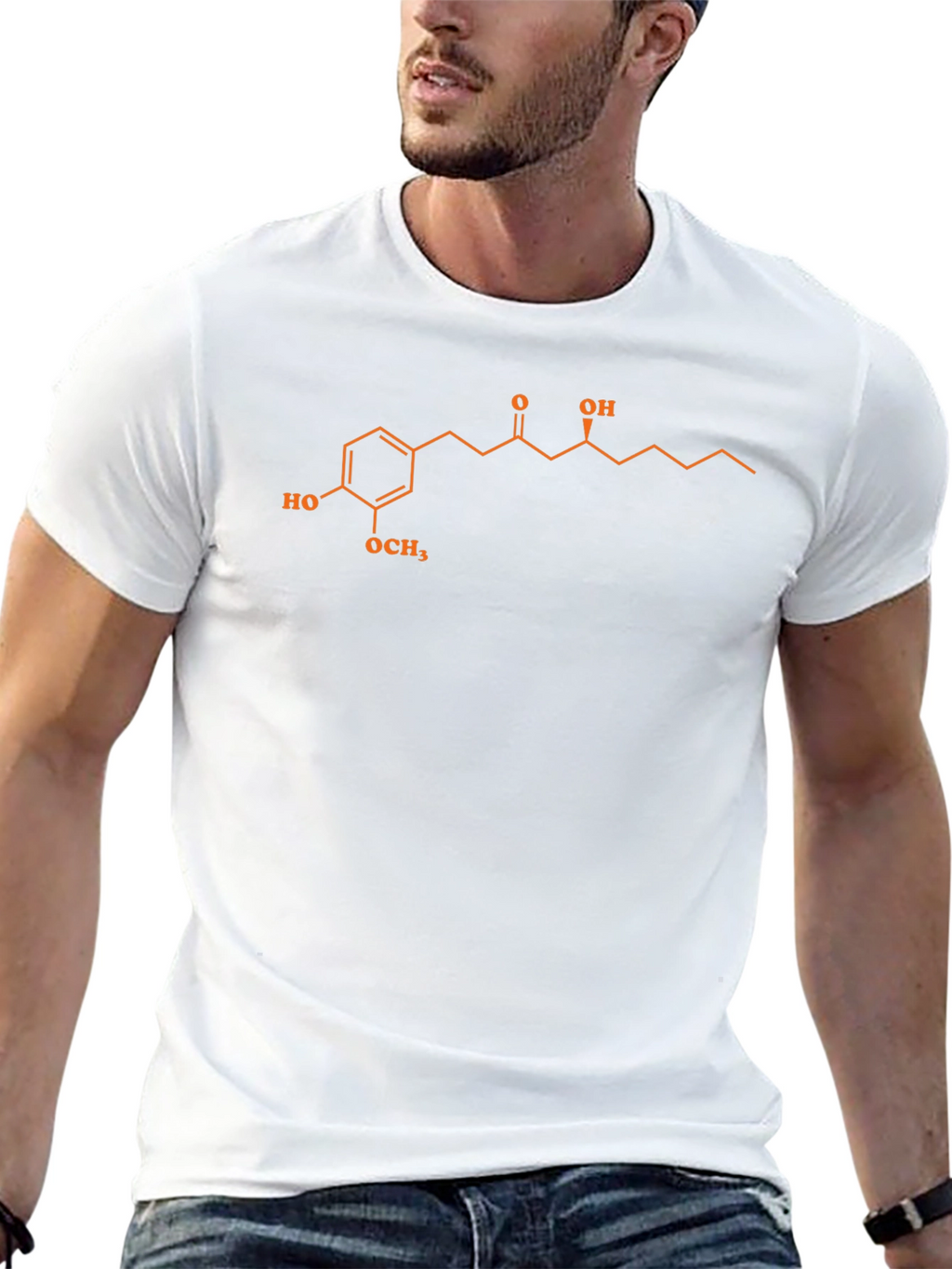Science T-Shirt - Black with Molecule Graphic