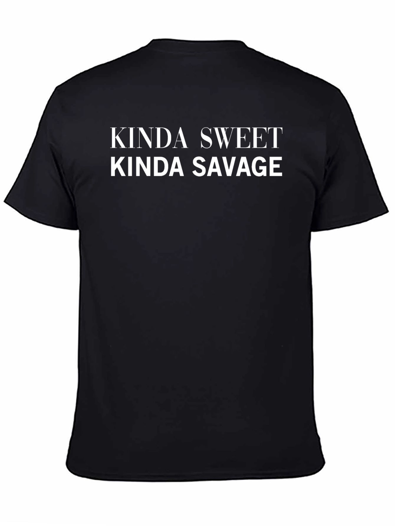 Kinda Sweet Kinda Savage Graphic Tee - Black