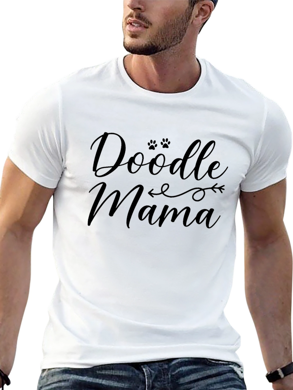 Doodle Mama Black Graphic T-Shirt Dog Lover Gift