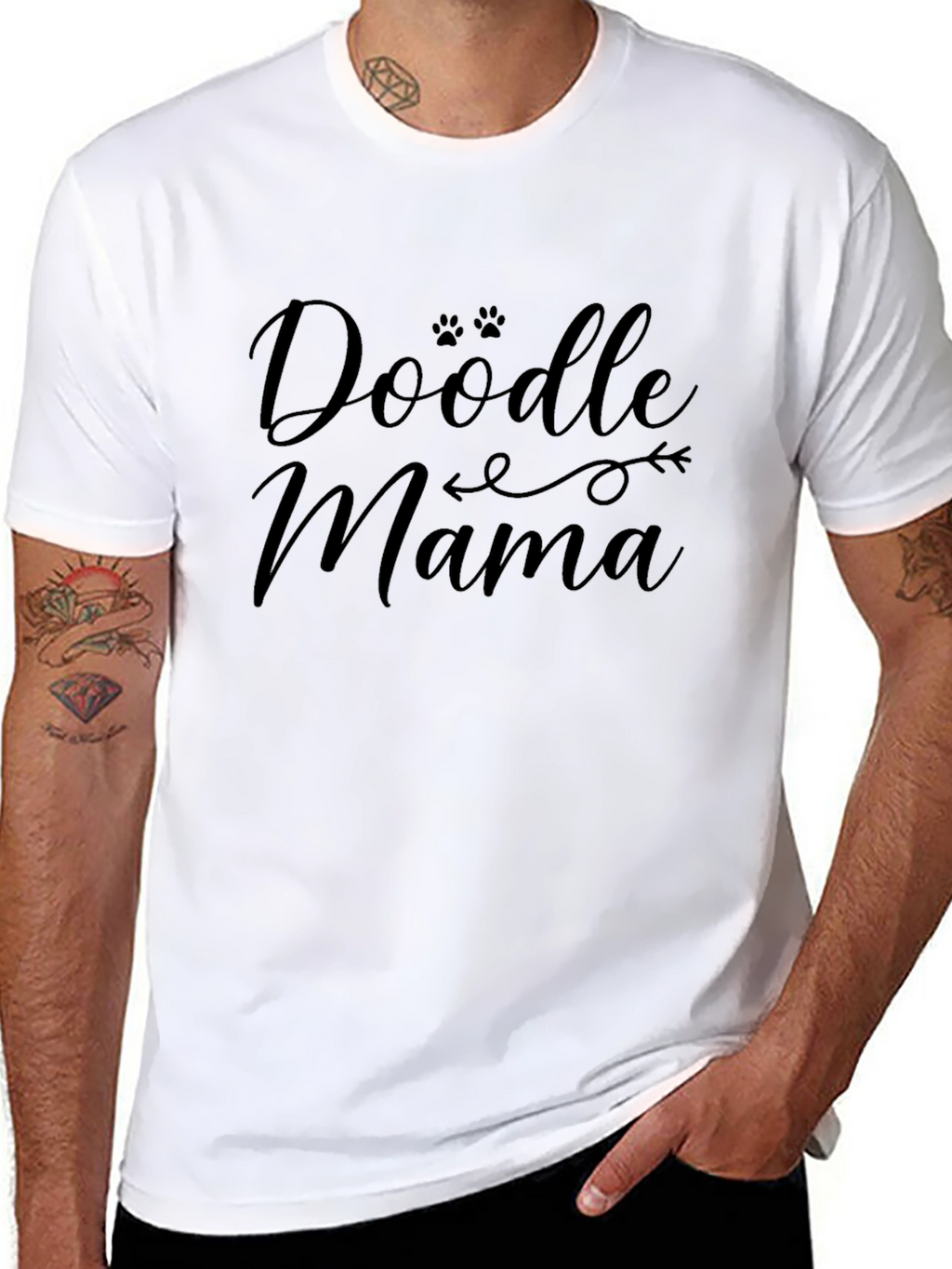 Doodle Mama Black Graphic T-Shirt Dog Lover Gift