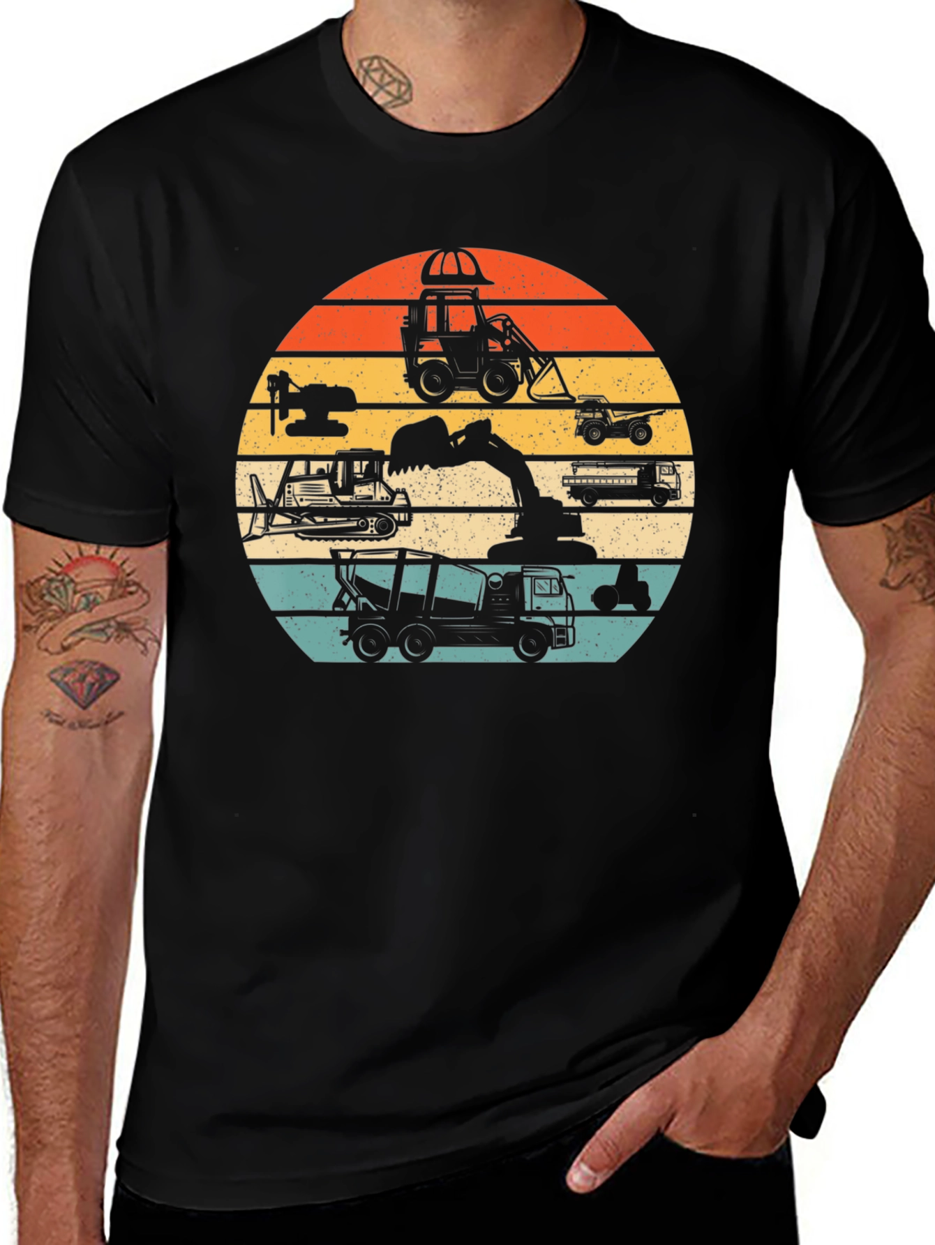 Retro Construction Vehicle T-Shirt