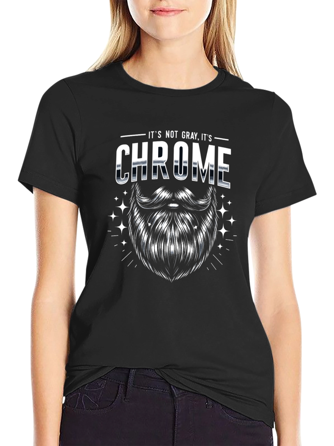Its Not Gray Its Chrome - Mens Graphic T-Shirt