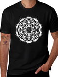 Black Mandala Graphic Tee - Unique Design