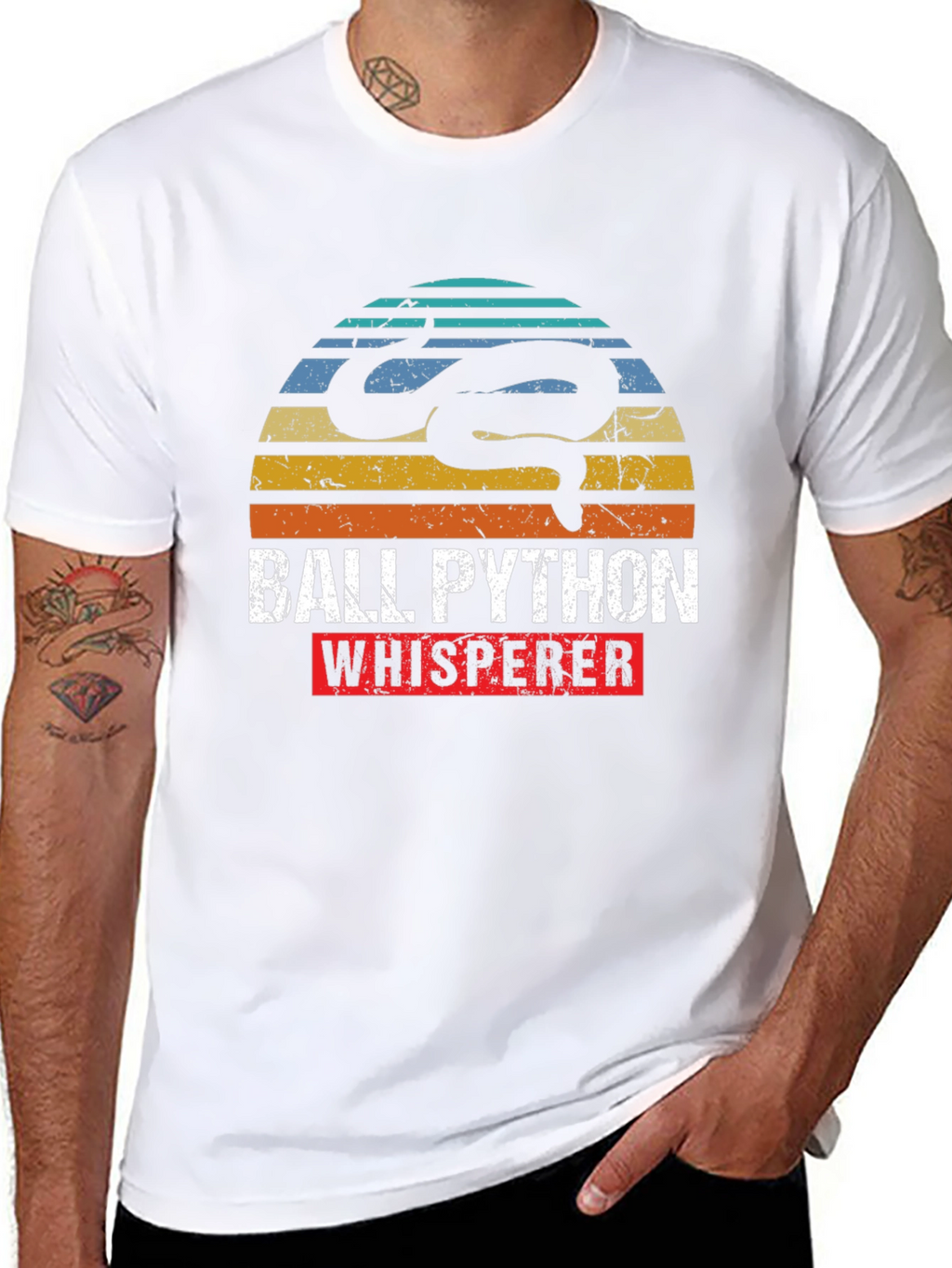 Ball Python Whisperer Retro T-Shirt