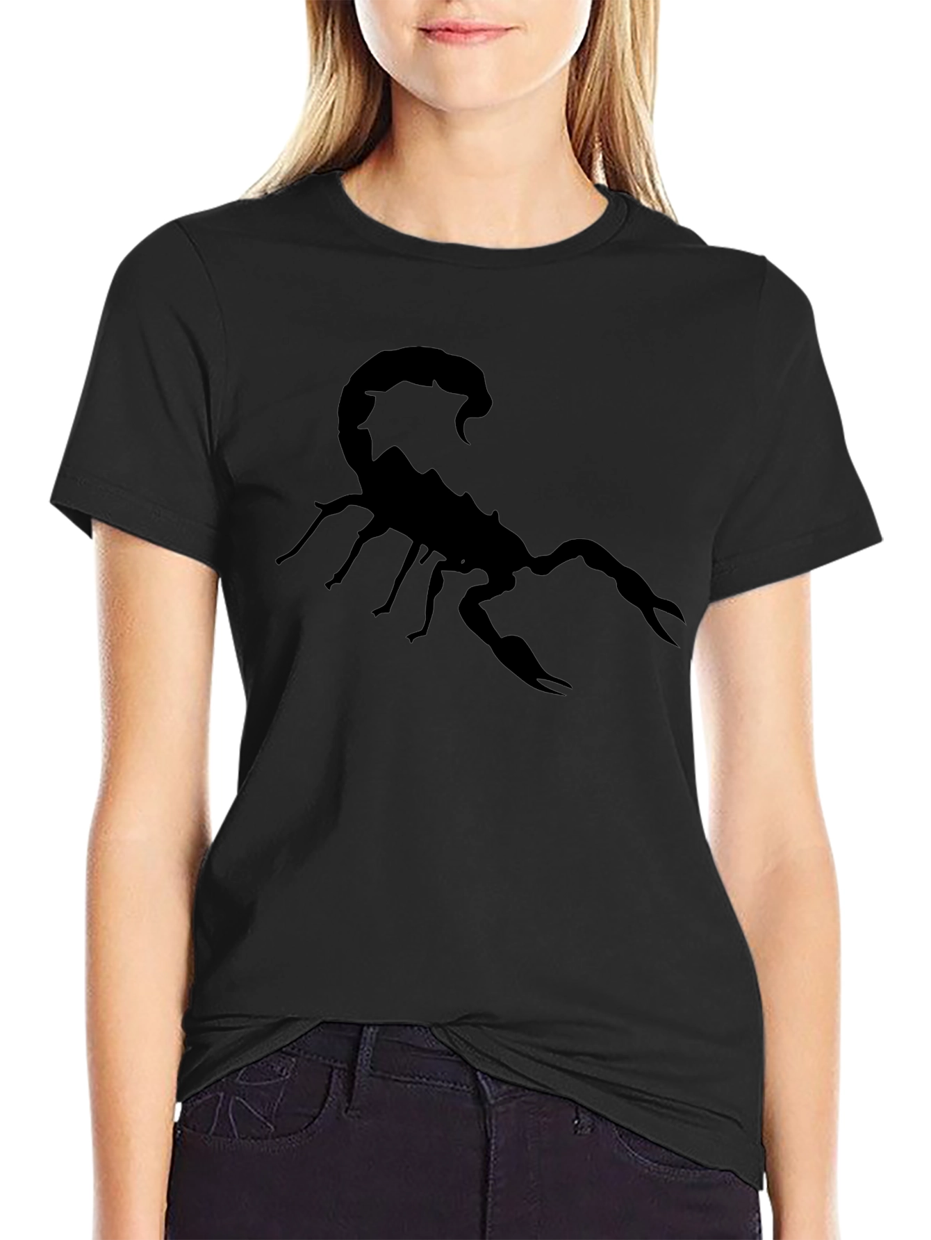 Mens Black Scorpion Graphic T-Shirt