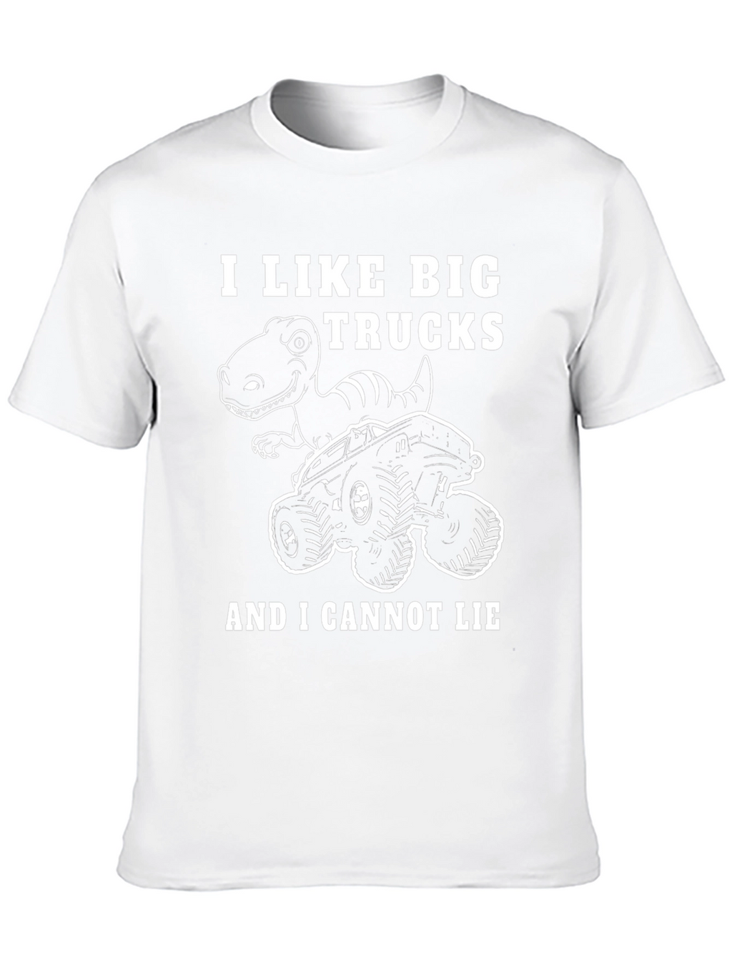 I Like Big Trucks Dinosaur Graphic T-Shirt