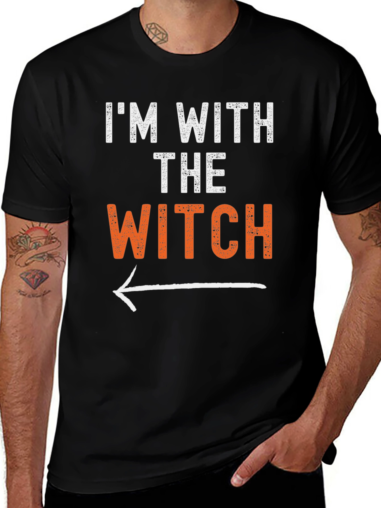 Im With The Witch Halloween T-Shirt