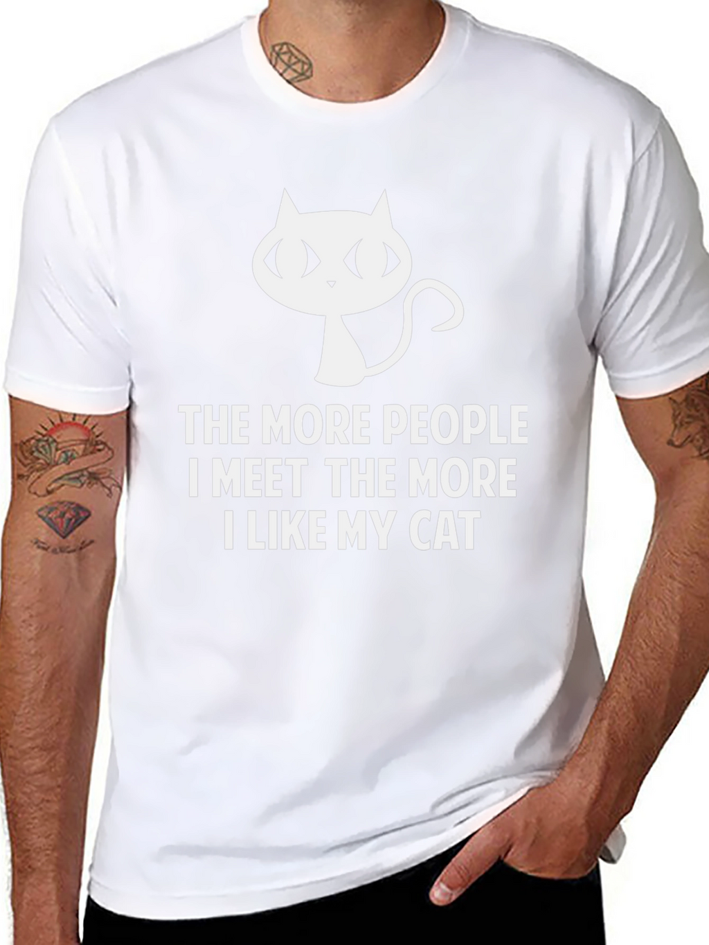 Cat Lover T-Shirt - Funny Introvert Tee