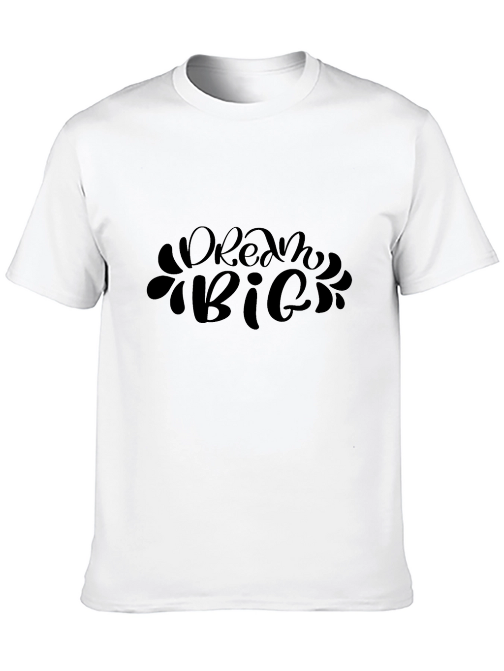 Dream Big Black Graphic Tee - Inspirational T-Shirt