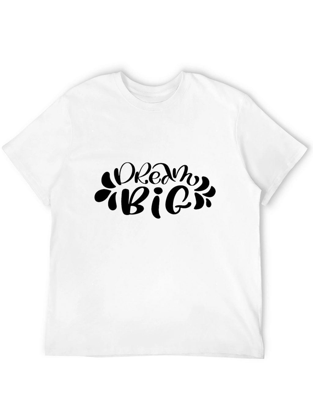 Dream Big Black Graphic Tee - Inspirational T-Shirt
