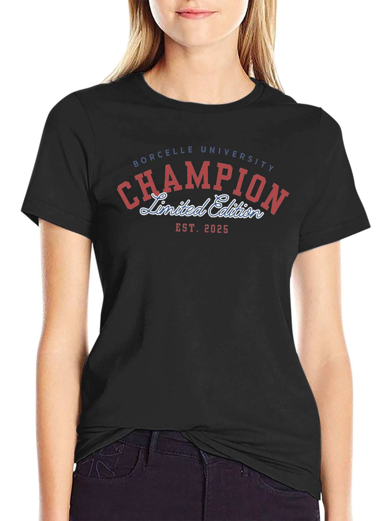 Borcelle University Champion Limited Edition Black T-Shirt